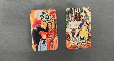 Giftforuuuuu Personalized Photo Memory Fridge Magnets Custom Acrylic Magnet Set Fridge Magnet Pack of 2