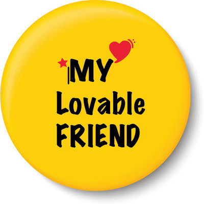 PEACOCKRIDE My Lovable Friend I Friendship I Fridge Magnet Pack of 1(Multicolor)