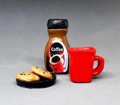 brikshi coffeecookiesandcoffeecuppo3 Door Magnet Pack of 3(Multicolor)