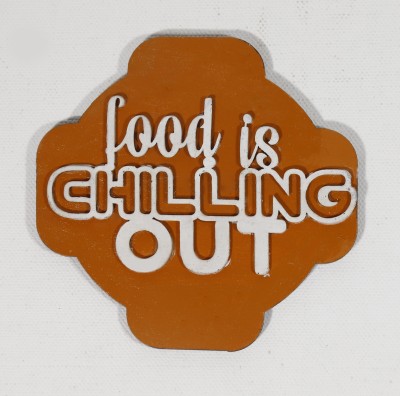 Creative Touch Chilling Out Fridge Magnet Pack of 1(Orange)