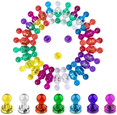 SUPVOX 36pcs Neodymium Stylish Magnets Fridge Magnets, Rainbow Fridge Magnet Fridge Magnet Pack of 36(Multicolor)