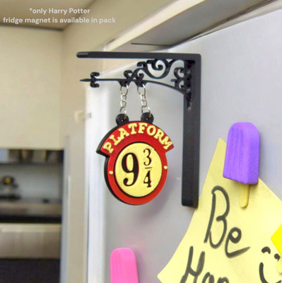 HOBIGO HOBIGO 3D H-POTTER PLATFORM SIGN Fridge Magnet Fridge Magnet Pack of 1(Multicolor)