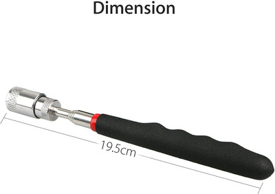 Taxila Pickup Tool - LED Light Telescoping Handle Pick up Magnet with 8 Lb Magnetic Pickup Tool(Telescopic, LED Light Included)