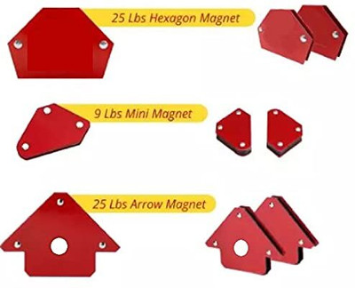 NEWTIMEGOODS Multi Angle Triangle Welding Positioner Magnetic Welding Holder Set Magnetic Pickup Tool(Flexible)