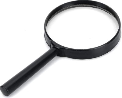 Mcare 50mm Magnifying Glass Double Sided, High power zoom magnifying lens for Reading 1X Used for viewing details of maps, objects, small prints, etc(Black)