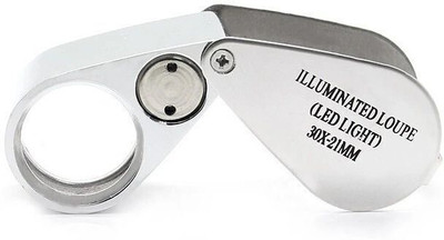 Star Magic 2led 30X Magnifying Glass(Silver)