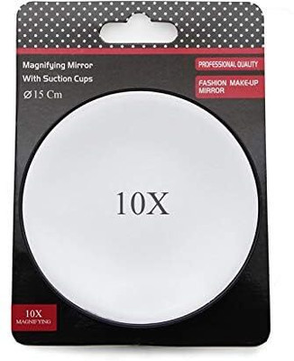 Niralasa Magnifying Mirror with 10x Magnification & Suction Cups for Makeup 1 Magnifying Mirror with 10x Magnification(Transparent)