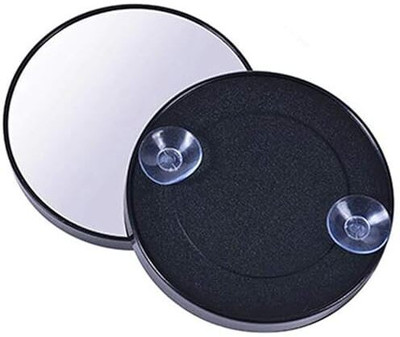 DARDRIS MAKE UP MIRROR 10X MAKE UP MAGNIFIER GLASS,PORTABLE MIRROR(BLACK AND SILVER)