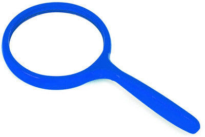 DELINGER Magnifying Glass 50 mm Blue Handheld Magnifier For Reading And Viewing Small Objects 20X(Blue)