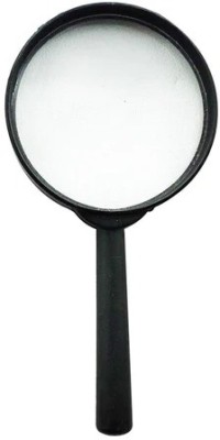 DeoDap Handheld Magnifier, Reading Magnifying Glass Lens Jewelry Loupe, Book 3X and 45X Reading(White, Black)