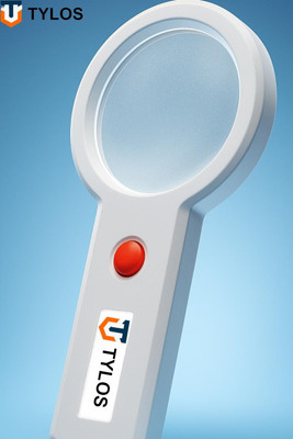 Tylos Magnifying Glass with 3 Led Lights for Seniors, Adults, Children 45X & 3X Magnifier Glass(White)