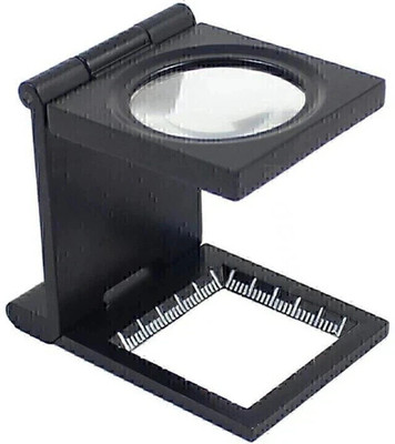 oddpod 9005D 10x Metal Folding Magnifying Loupe 10X Magnifying Glass(Black)