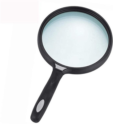 Levin Magnifying glass magnifier the elderly reading handheld 130MM 30X magnifying glass(Black)