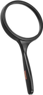 GeoKraft Lens 100MM Double High Power Handheld for Reading and viewing small objects 20X Magnifying Glass(Black)
