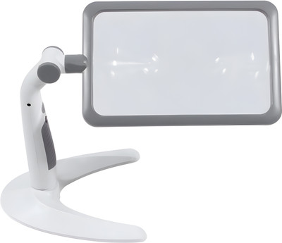 Breewell Magnifying Glass with Light and Stand Lighted 48 LED & 3 Light Modes Large Magnifying Glass Hands Free for Seniors Reading, Close Work(Multicolor)