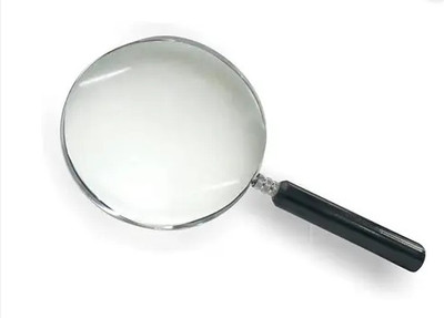 Myqualitysure Mini Glass Magnifying 75 mm 3 inch Glass for Readind 75mm manual(White)