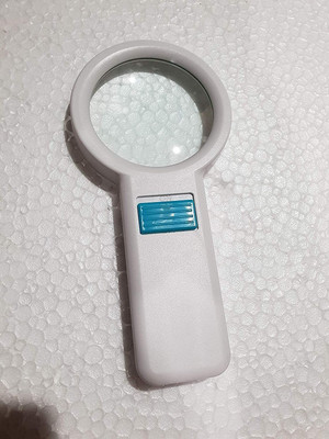 TOOLBUX 10 LED Handheld Magnifier – 5X Illuminated Magnifying Glass up to 5x Magnifying Glass(White)