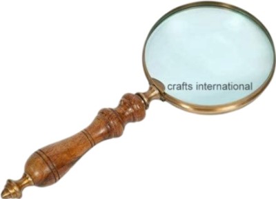 v19 Wood Handheld Magnifying Glass – Antique Style Handheld Magnifier 2 MAGNIFYING GLASS(ANTIQUE BROWN)