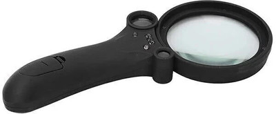 XPEDITION XPERTS Magnifying Glass Handheld Magnifier, Reading Magnifying Multipurpose ML-2216 40x Handheld Magnifying Glass(Black)