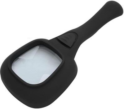 Hoaxer Magnifying Glass,Illuminated Lighted Magnifier 3X Magnifying glass(Black)