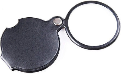 KRAFTMASTERS Magnifier Pocket Folding Magnifying Glass Loupe Pocket Spiege-60mm 5x Pocket Folding Magnifying Glass(Multicolor)