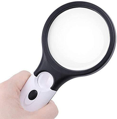TNEMEC Newspaper Led 3X & Big Size Zoom Lens 3 X 45X Magnifying Galss(Multicolor)