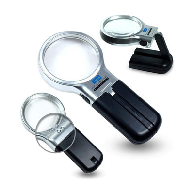 FreshDcart 3 in 1 Portable Magnifying Lens 3X High-Powered Magnification 3X Portable Magnifying Lens(Black)