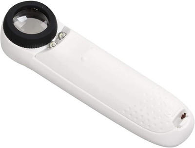 Intort Mini 40x Magnification Glass 2 Inbuilt LED Jewelry for Watch Repair ,Students 40x Led(White)