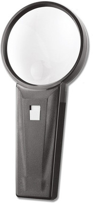 Protos India.Net 60mm magnifier with led light 5x zoom Handheld Illuminated Magnifier 5x Magnifier LED(Black)