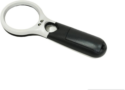 XPEDITION XPERTS 3 Led Handheld Magnifier for Ideal for Reading, Crafts, Hobby (ML-2263) 4x Handheld Magnifying Glass(Black)