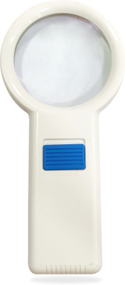 GoodsBazaar Handheld 5 LED Magnifying Glass/Lens with Built in Illuminated LED Light 3x magnifying glass led(White)
