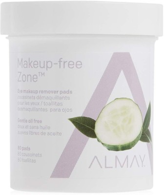 Almay Oil-free Eye Makeup Remover Pads, 80 Pads Makeup Remover(10 g)