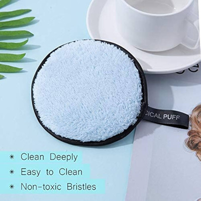 MYEONG Reusable Makeup Remover And Cleansing Multi Color Pads Sponge Makeup Remover(1 Wipes)