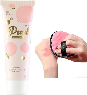Yuency Peach Makeup Remover |Unique Formula For Cleaning with makeup removal pad Makeup Remover(60 ml)