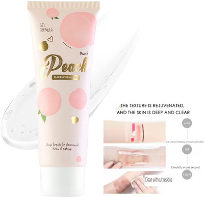 tanvi27 Peach Makeup Remover | Unique Formula For Cleaning All Kinds Of Makeup Makeup Remover(60 ml)