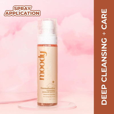 MOODY DermaSoothe Micellar Water Make Up Remover Mist with Rice & Ceramides Makeup Remover(110 ml)