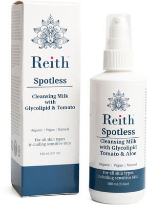 REITH Spotless Cleansing Milk|Make up Remover| with Vit E & Tomato Extract Makeup Remover(100 ml)