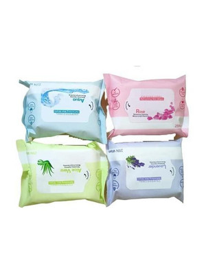 EverGlam Refreshing makeup remover Wet Wipes With 4 Different Fragrance Makeup Remover(100 Wipes)