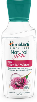 HIMALAYA Natural Glow Rose Micellar Water 100ml Makeup Remover(100 ml)