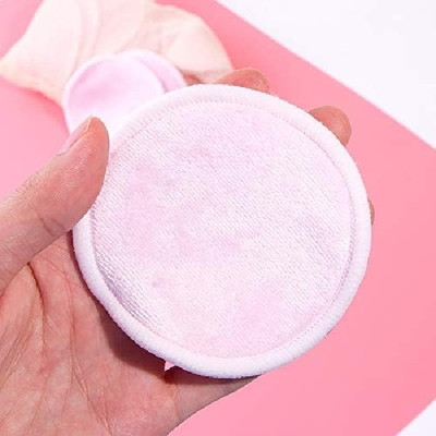luzimaisa Multicolor Reusable Cleansing Pads, Easily Removes Face & Eye Makeup Remover(1 Wipes)