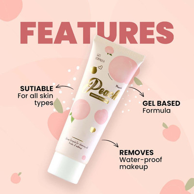 tanvi27 Unique Formula For Cleaning All Kinds Of Peach Makeup Remover Makeup Remover(60 ml)