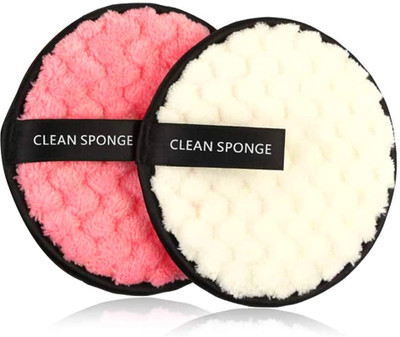 Gleva Reusable Cleaning Pads Double Side Washable Removing Cloth Makeup Remover(2 Wipes)