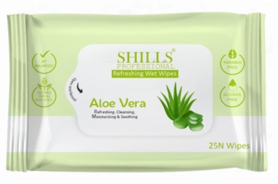 Shills Professional Aloe Vera Wet Wipes Makeup Remover(25 g)