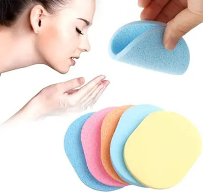 Gonegal Face Pack Cleaning Puff Washing Facial Cleansing Pad Sponge Set Of-5
