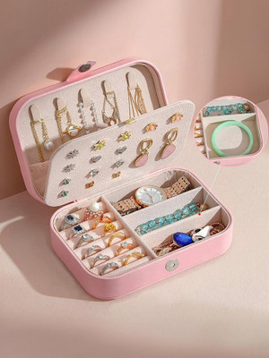 Andro Sales Jewelry Box Travel Jewelry Box Travel jewellery Box,Mini jewellery Box Vanity Box(Multicolor)