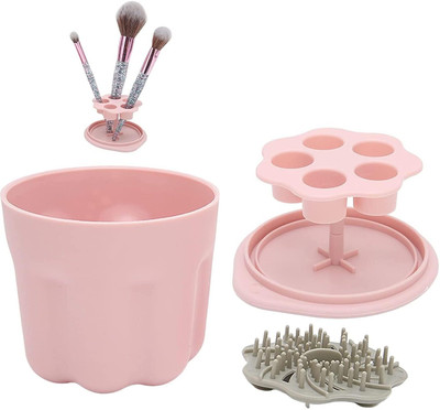 SHARUJA Makeup Brush Organizer(Pink)