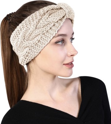 TopiBaaz Women Woolen Headbands Head Band(Beige)