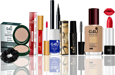 G4U All In One Makeup Kit For Beginners A34(Pack of 8)