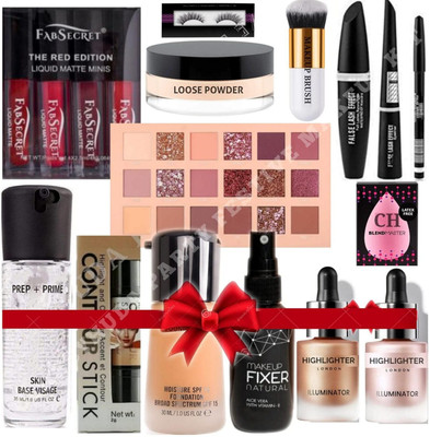 Wimble Makeup Kit Combo for Girls & Women with 15 Essential Products(Pack of 15)