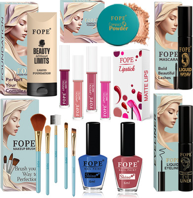 FOPE Makeup Combo Set for Girls Affordable All in One Daily Wear Cosmetic Makeup Pack(Pack of 15)